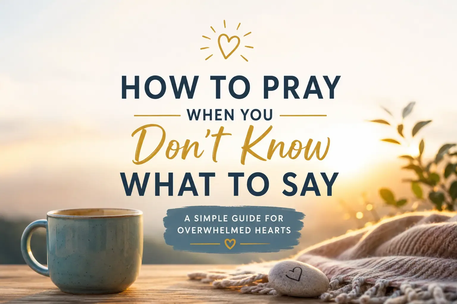 How to Pray When You Don't Know What to Say: A Simple Guide for Overwhelmed Hearts