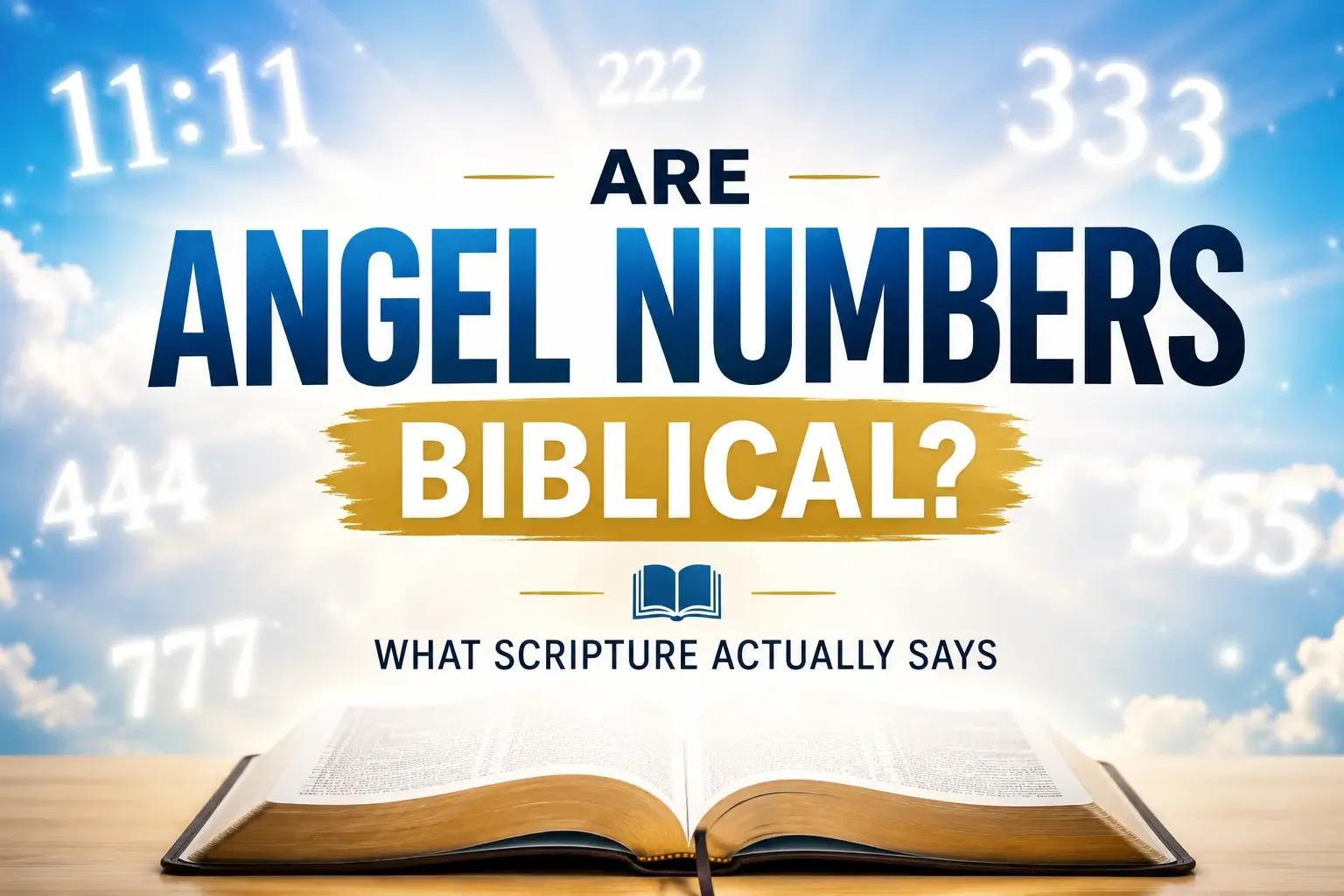 Are Angel Numbers Biblical? What Scripture Actually Says