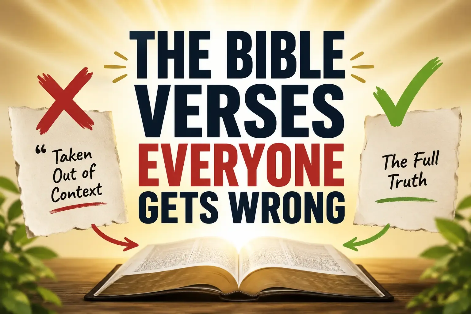 The Bible Verses Everyone Gets Wrong